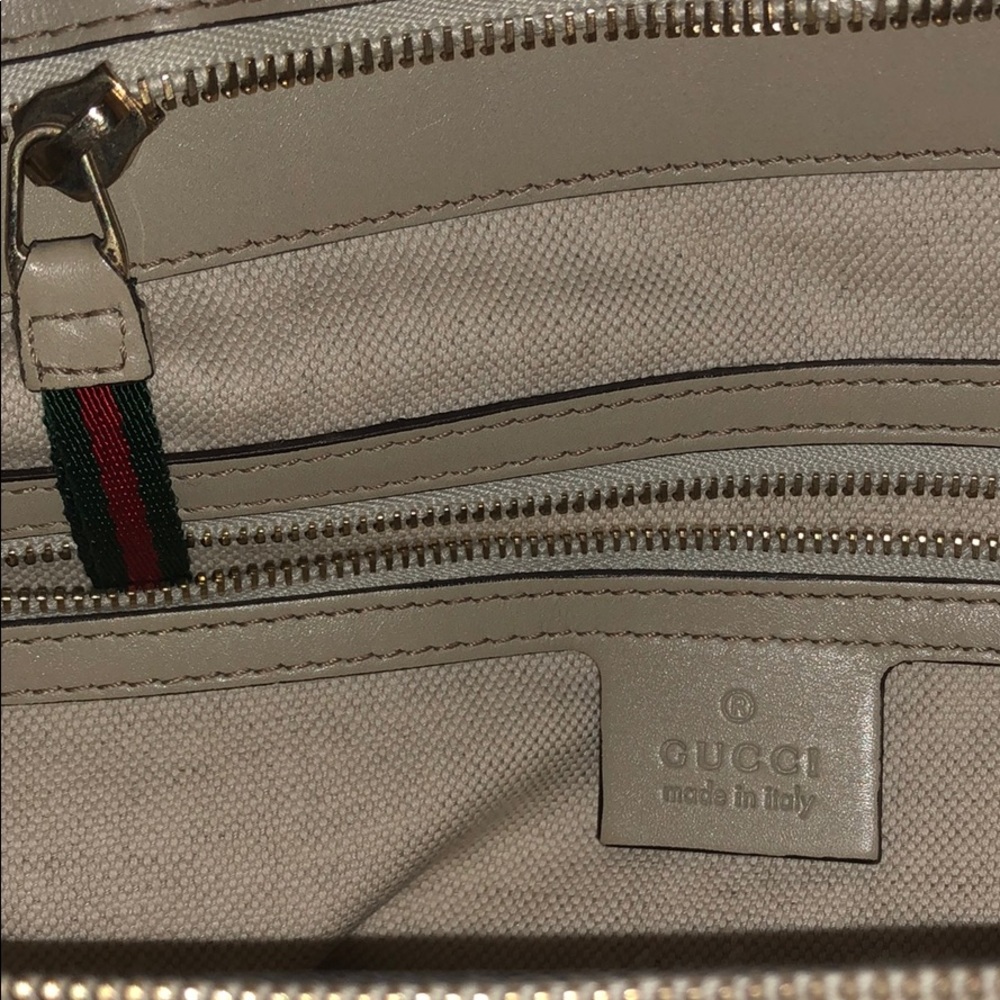 SOLD Gucci bag canvas leather - Picture 4 of 9